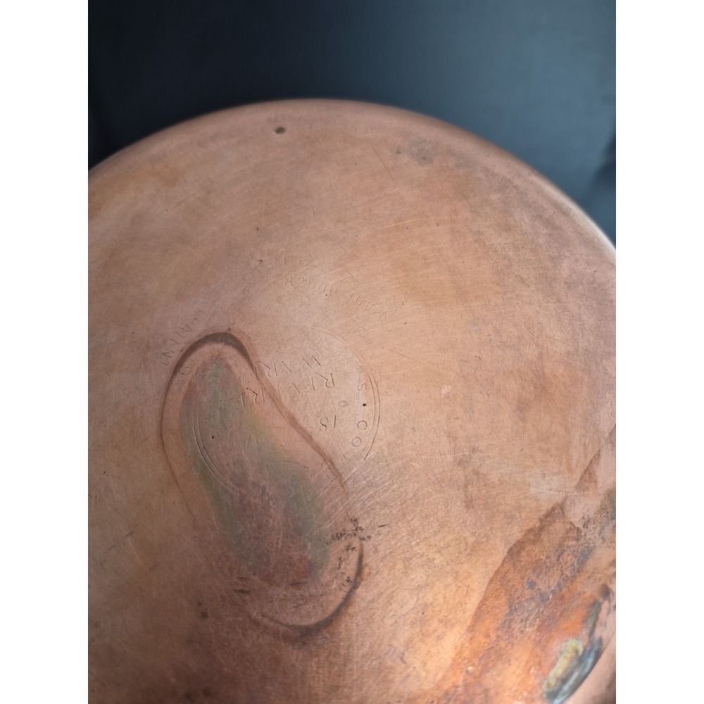 Vintage Revere Ware 1801 Copper Clad Bottom 2.5 Qt. Pot with Lid, - Picture 4 of 6